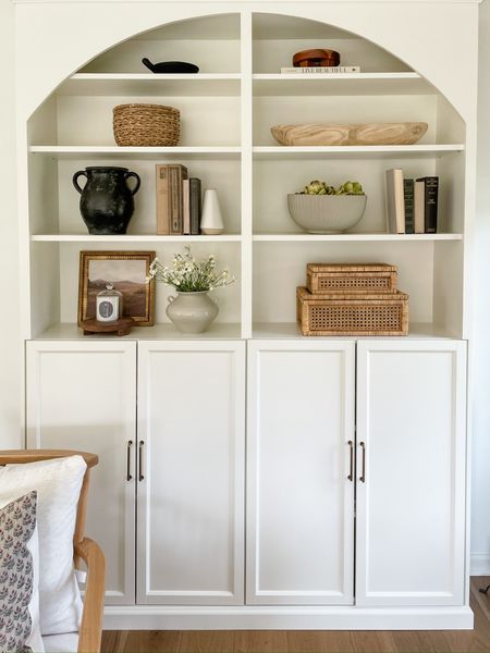 Shelf styling decor! I love mixing up these shelves for the seasons and adding new finds. The cane boxes from Amazon will always stay ❤️ 

#amazonfinds #amazonhome #shelfdecor 

#LTKstyletip #LTKhome #LTKSeasonal