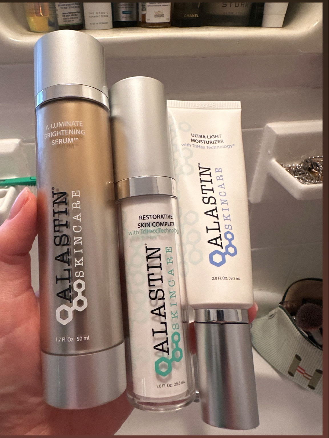 Loving this combo lately from Alastin✨ I can’t handle lots of heavy products on the skin when it’s this hot and these feel v light but are hydrating and effective. I do the brightening serum for day and the restorative skin complex at night followed with the lightweight moisturizer #Alastin #medicalskincare #peptides #summerskincare 

#LTKOver40 #LTKSeasonal #LTKBeauty
