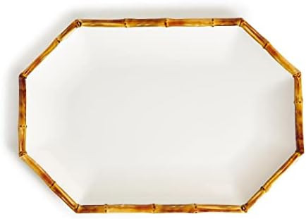 Two's Company Bamboo Touch Octagonal Serving Tray / Platter | Amazon (US)