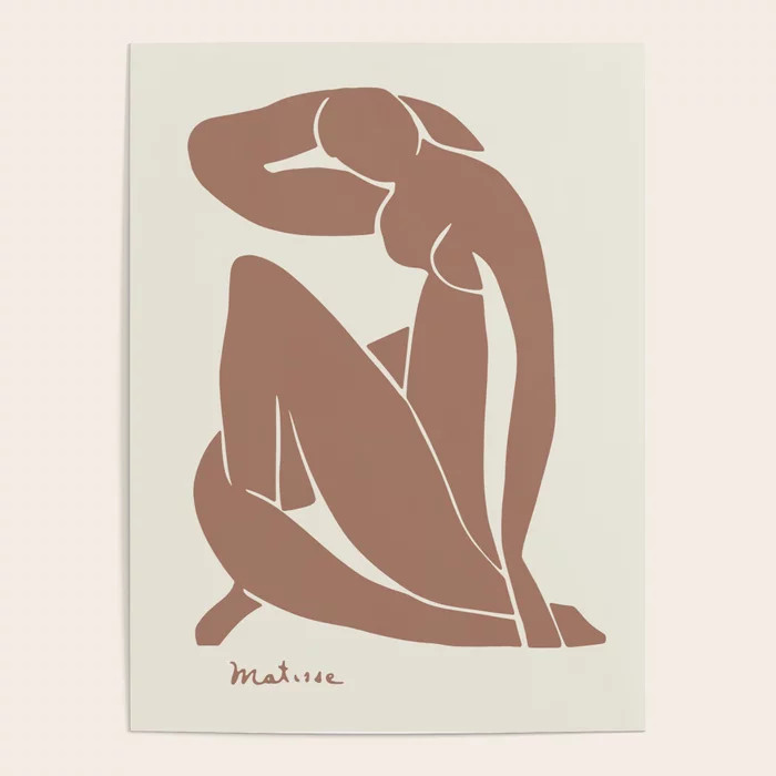 Henri Matisse - Mocha Mousse Nude II, 1952 Poster | Society6