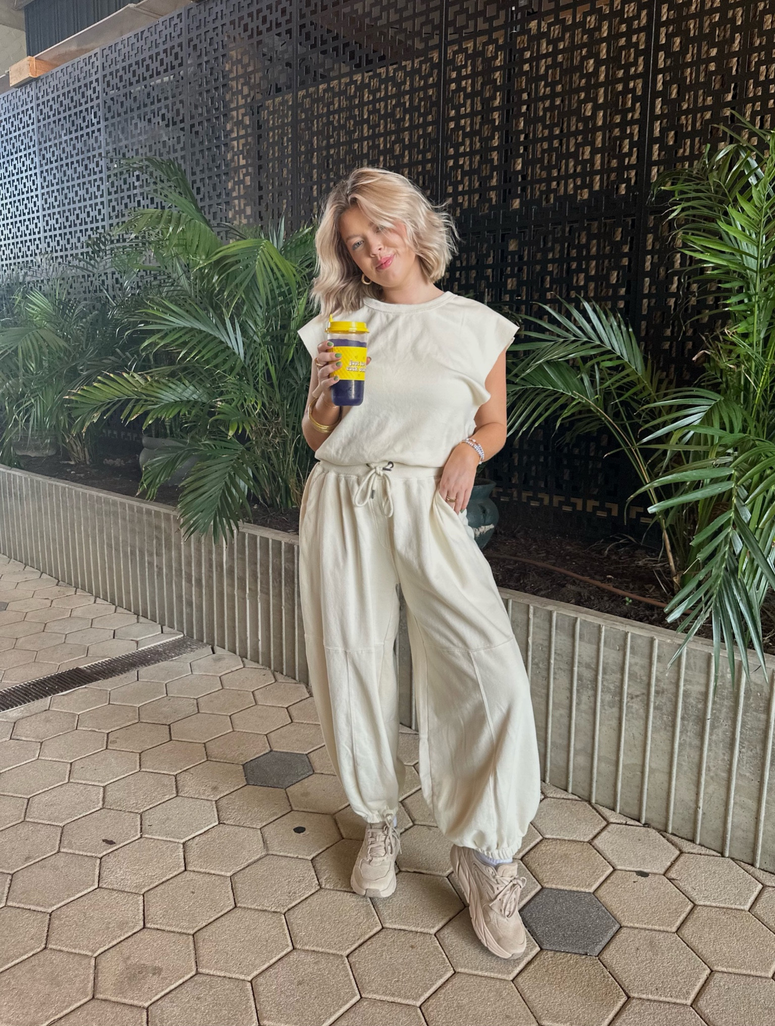 Comfy girl era✨
Wearing a size medium in throw and go onesie and a size 6.5 in my hokas !!

#LTKbeauty #LTKtravel #LTKstyletip