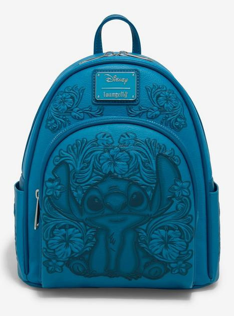 Loungefly Disney Lilo & Stitch Hibiscus Blue Mini Backpack — BoxLunch Exclusive | BoxLunch | BoxLunch