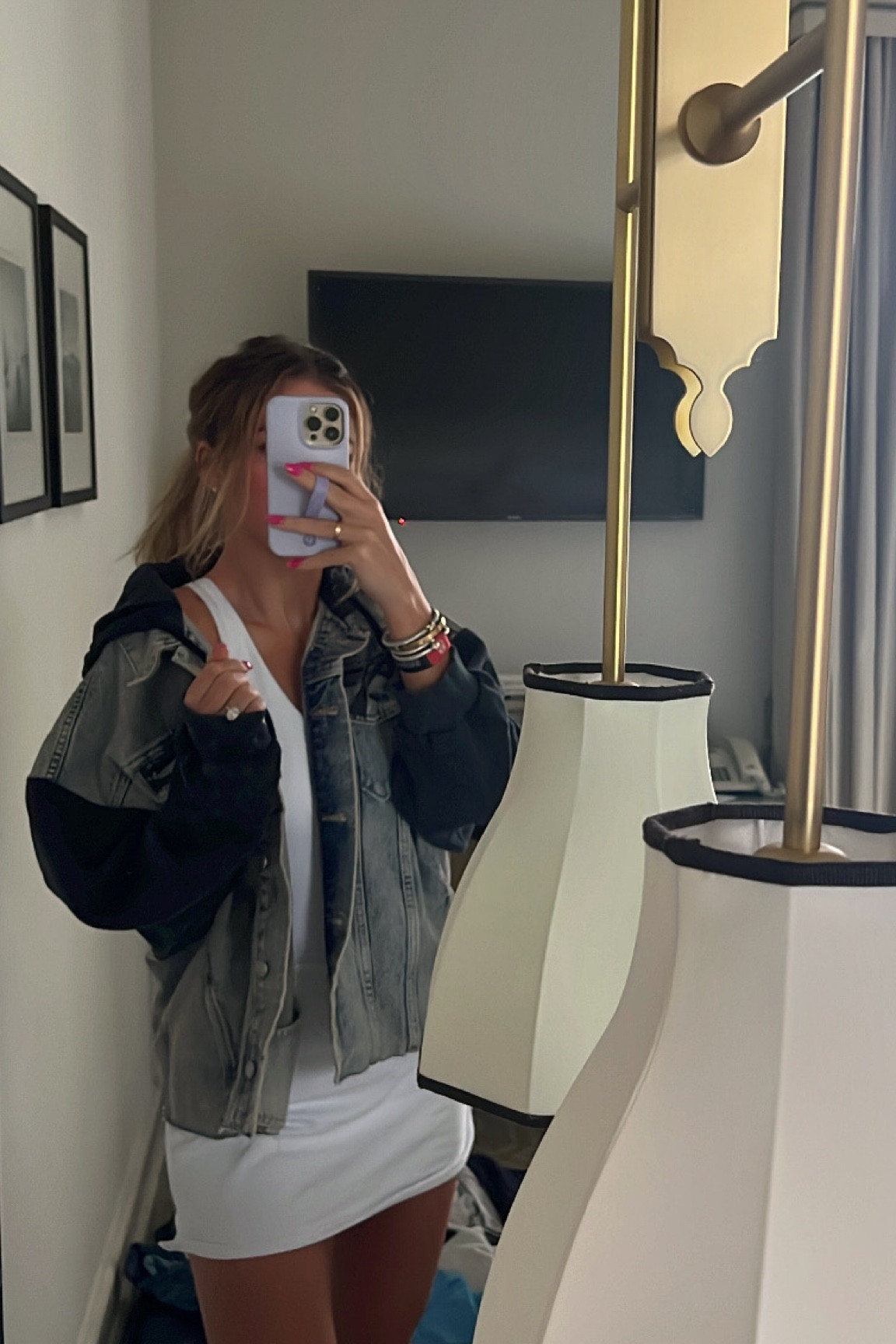 Hooded denim jacket - xs/s
Sports dress with skort - s

#LTKtravel #LTKfit #LTKcurves