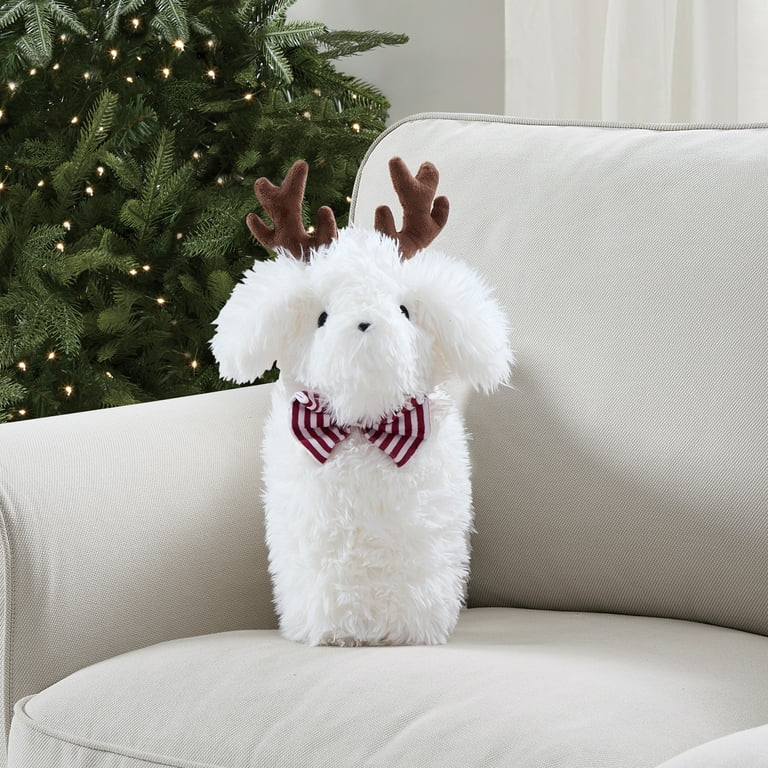 My Texas House Andy 12" x 17" Christmas Toy Dog Holiday Decorative Pillow | Walmart (US)