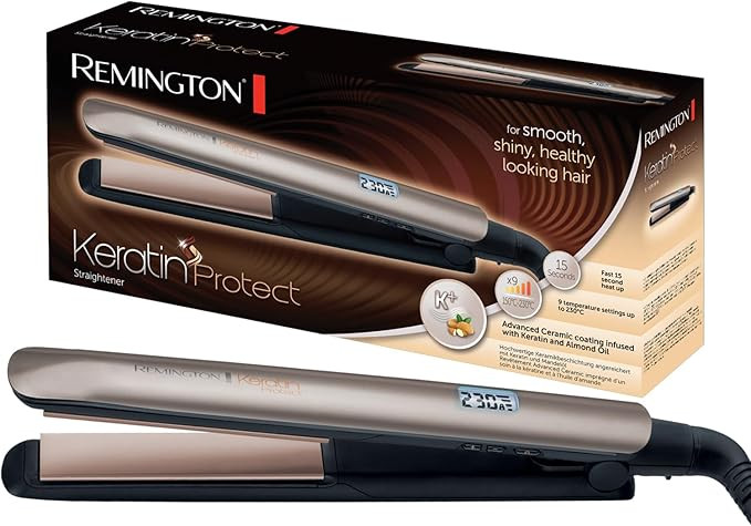 Remington Lisseur Cheveux [Soin Kératine & Huile d'amande] Protect (Soin des cheveux, Céramique... | Amazon (FR)