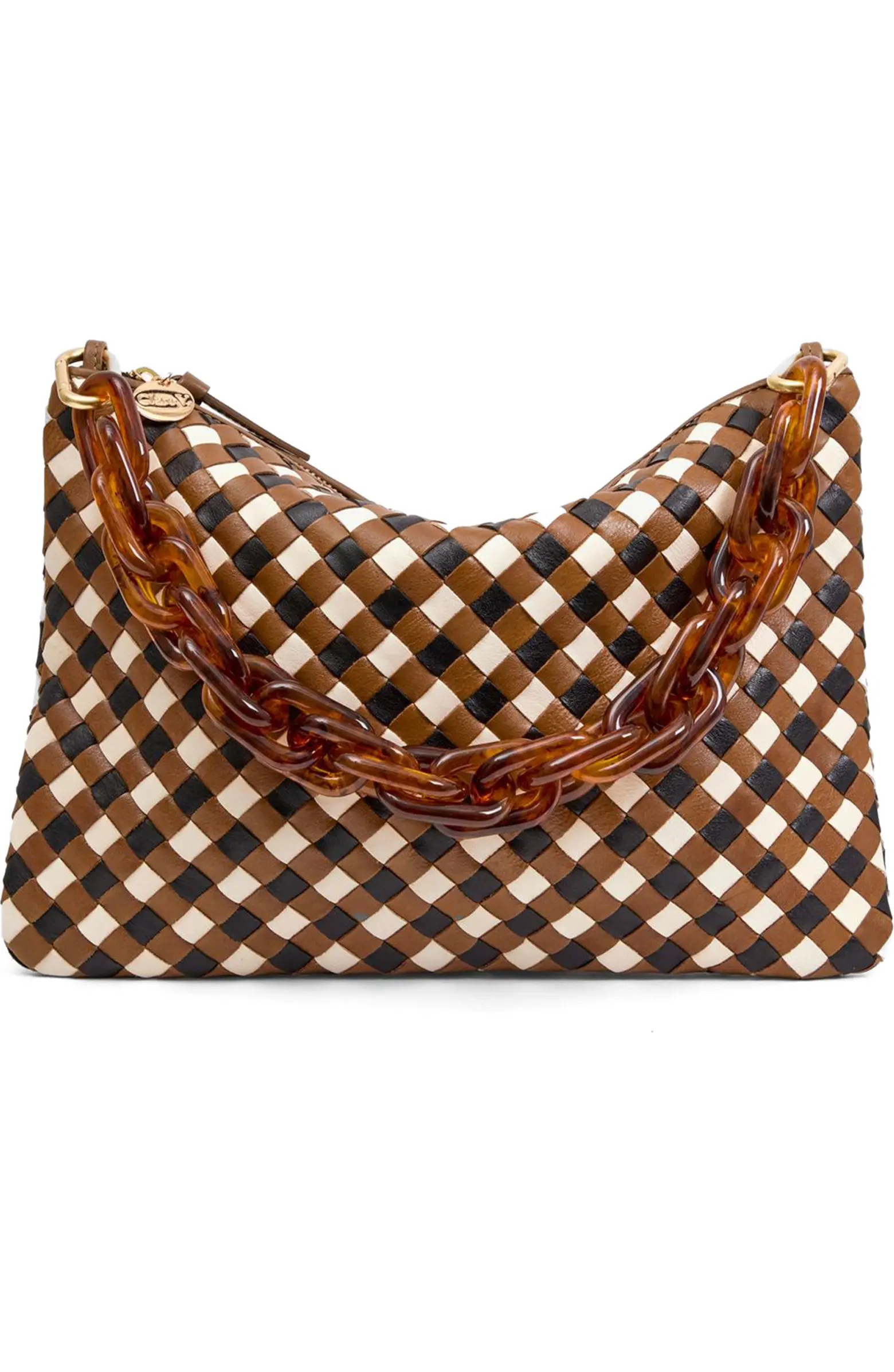 Tricolor Woven Flat Clutch Purse | Nordstrom