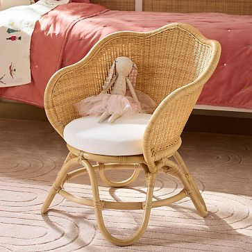 Rattan Flower Kids Chair | West Elm (US)