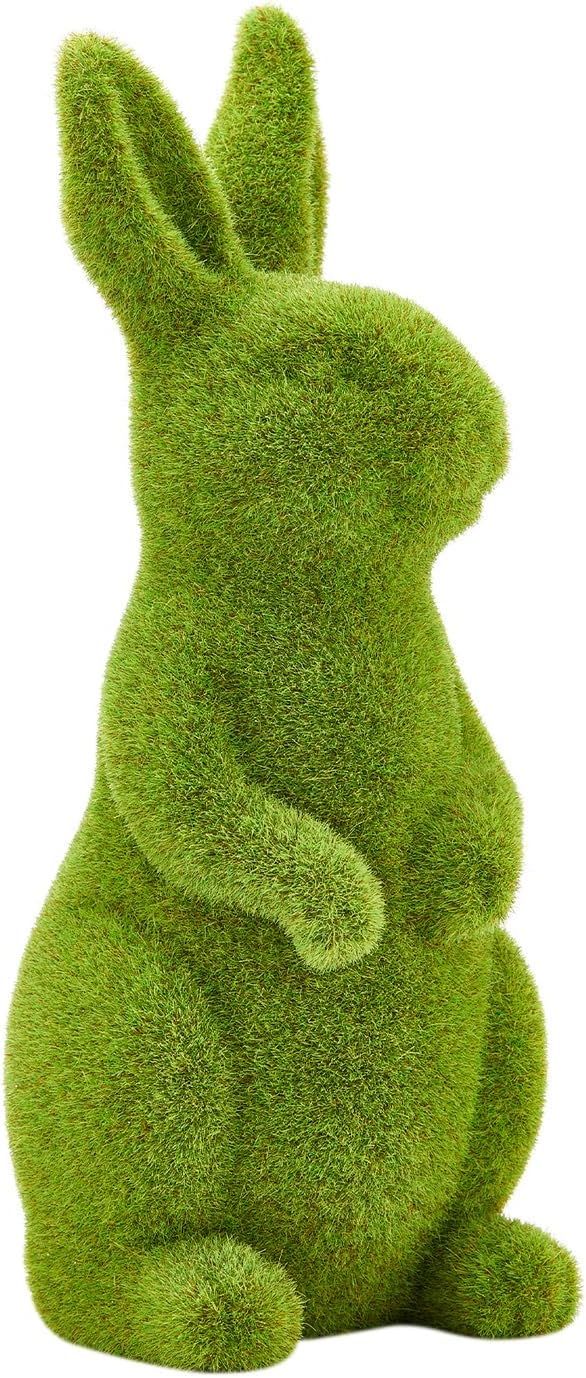Easter Bunny Decorative Ornament Garden Decoration Artificial Green Moss Rabbit Sculpture Easter ... | Amazon (US)