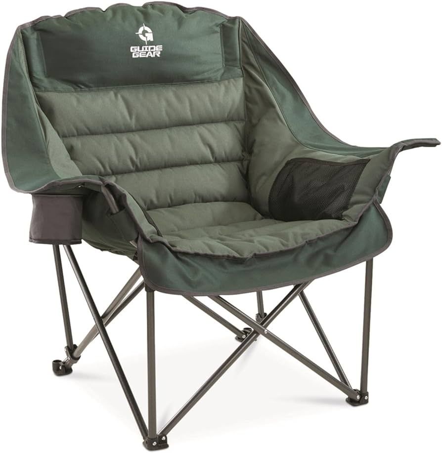Guide Gear Oversized XL Padded Camping Chair, Portable, Folding, Large Camp Lounge Chairs for Out... | Amazon (US)