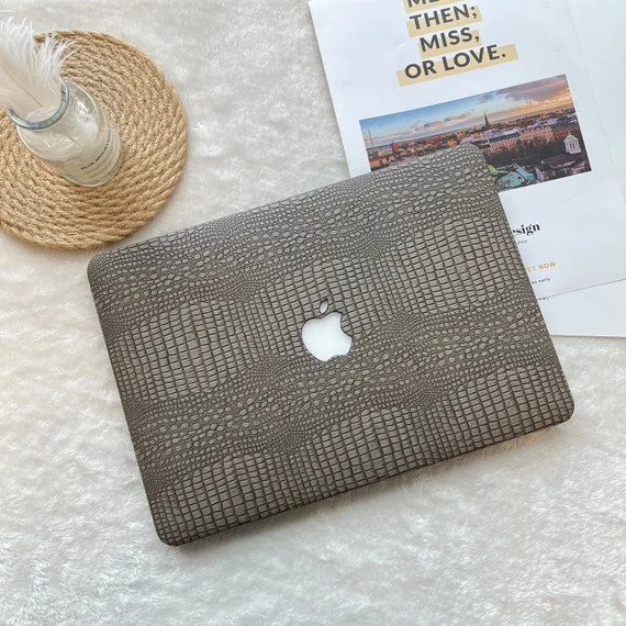 Dark Grey Crocodile Style Macbook Case Forair 11 13 Pro 13 14 - Etsy | Etsy (US)