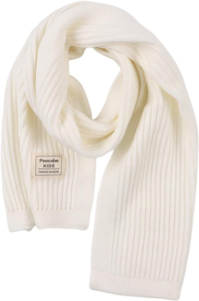 Peecabe Kids Scarf Soft Warm Knit Neck Warmer Winter Classic Scarf for Boys Girls | Amazon (US)