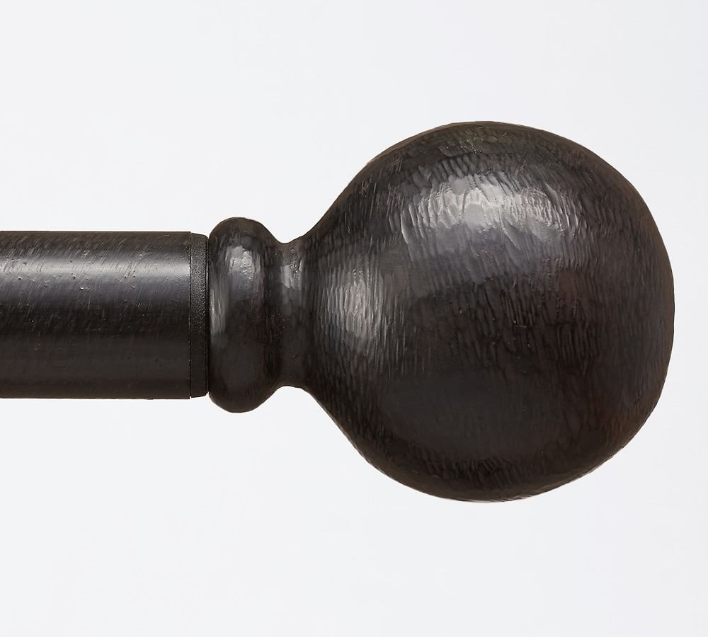 1.25&amp;quot; diam. Finials, Set of 2, Ball,Cast Iron Black | Pottery Barn (US)