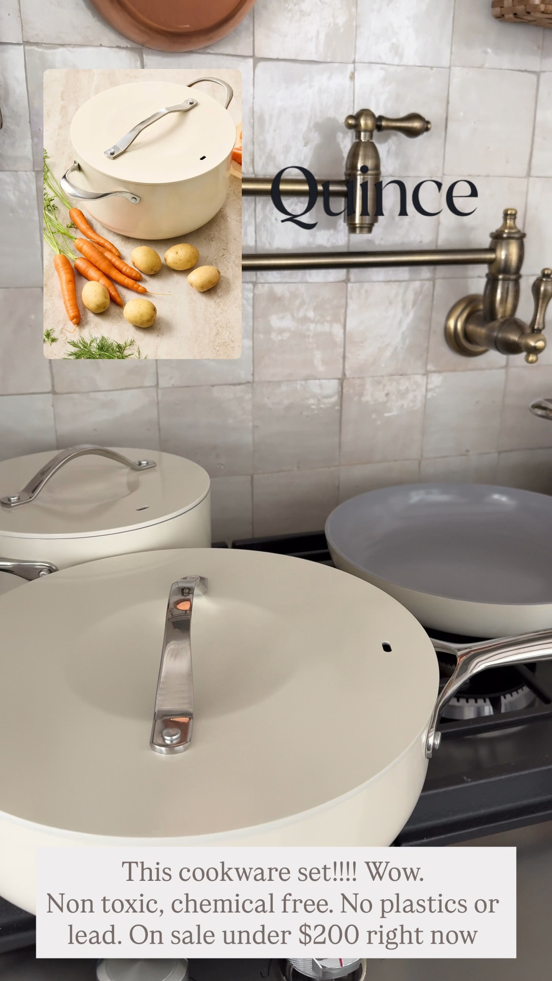 Quince Cookware! Free from forever chemicals, lead and plastic free!! and non stick!! Under $200 right now for a 7 piece set and it’s beautiful! 



@onequince  #quincepartner 

#LTKHome #LTKSaleAlert #LTKU