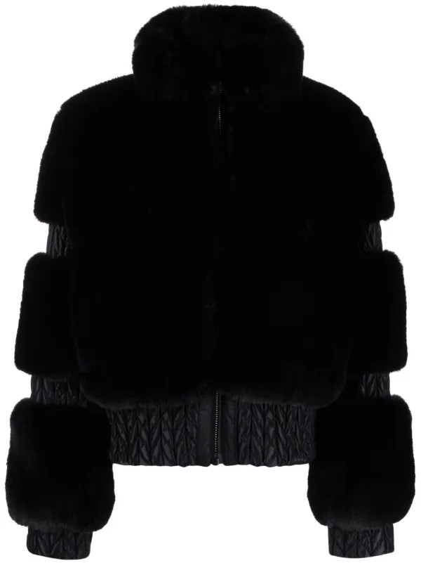 Goldbergh Furry Jacke Aus Faux Fur | Schwarz | FARFETCH DE | Farfetch Global