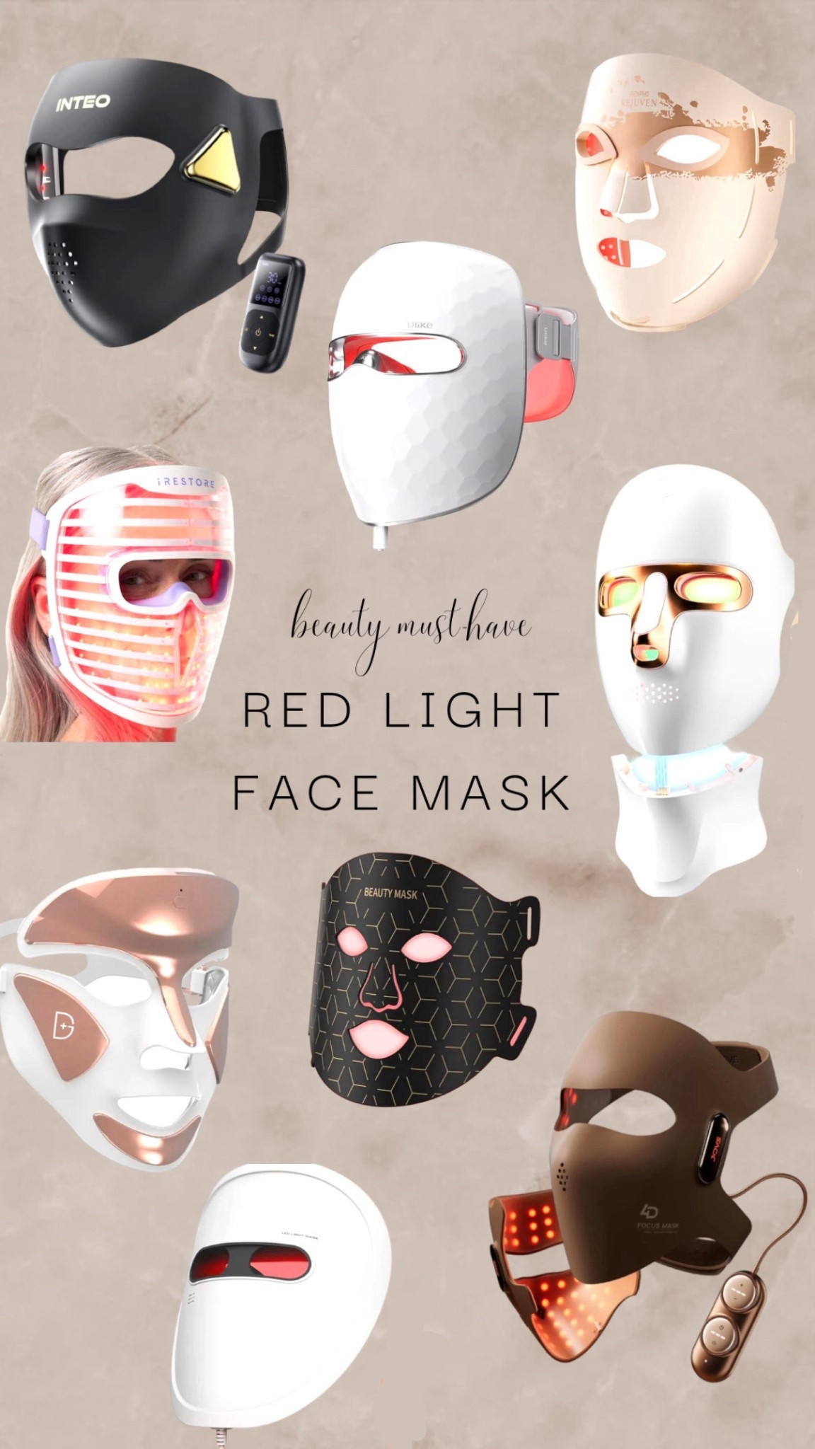 looking for glowing skin? I put together the most-loved red light therapy masks! #skincare #redlighttherapy #beautygadgets #redlightfacemask #redlighttherapymask #beautymask #lighttherapy