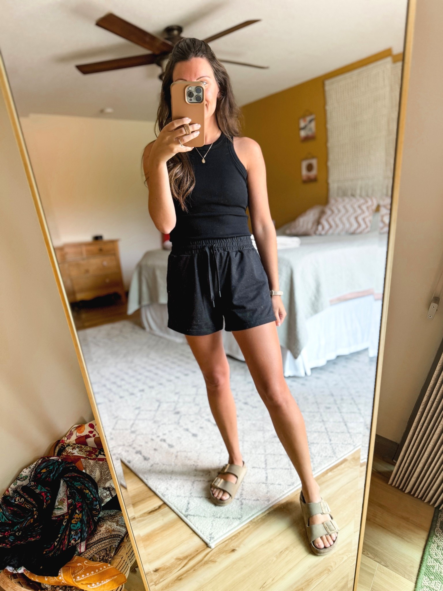 Small in the tank (it has a built in bra!🙌🏽) and size small in the shorts too (I also own in grey. Love them!)

#LTKSeasonal #LTKPetite #LTKSummerEdit