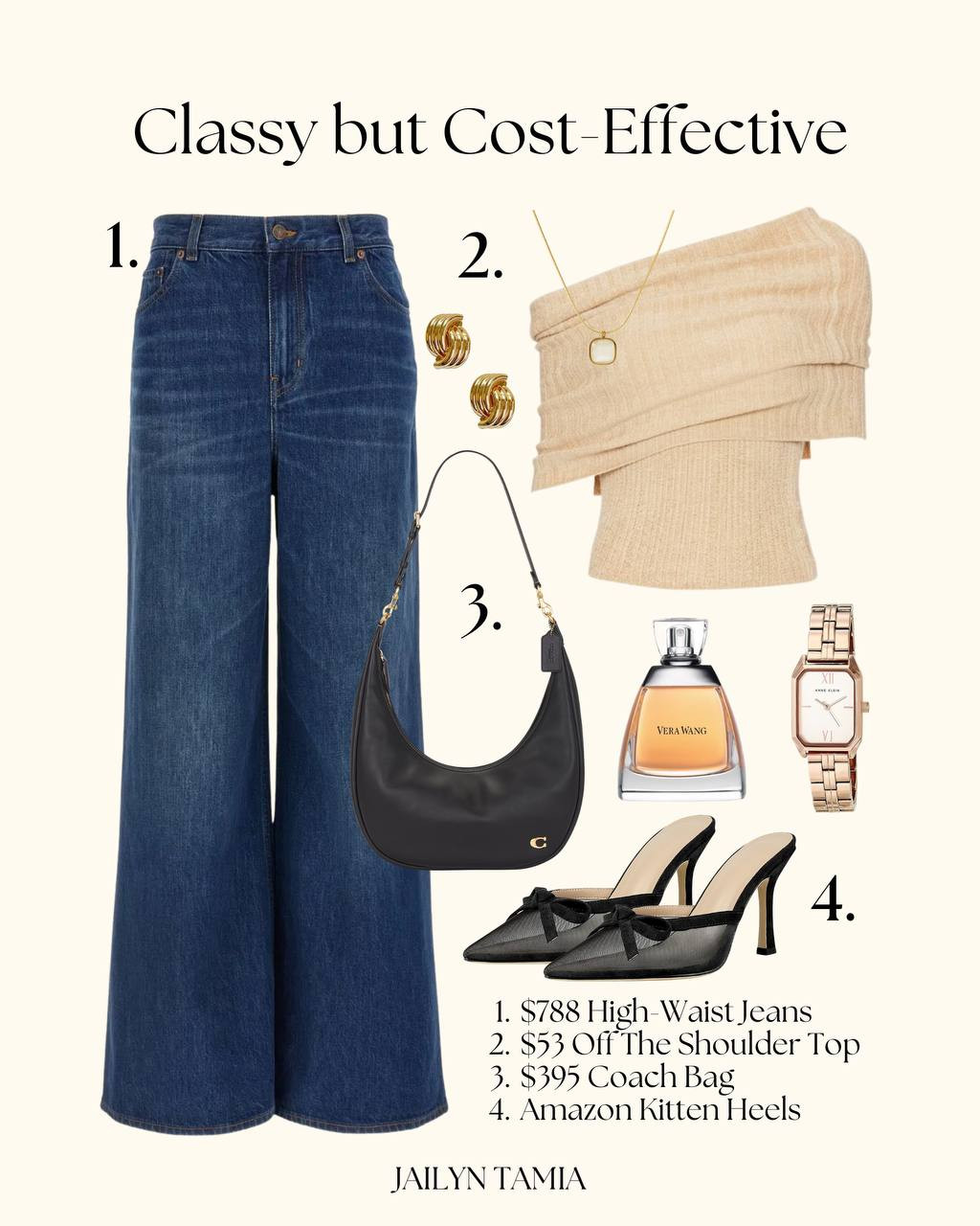 Classy But Cost-Effective 

// Classy, Classy Outfit, Classy Clean Chic, Classy Dress, Trending, Trendy, Trendy Outfits, Casual, Casual Outfits, Casual Chic, Comfy Casual, Chic Casual, Womens Casual Outfit, Casual Style, Fashion, Outfits, Outfit Ideas, Outfit Inspo, High Waisted Jeans, Off Shoulder Top, Kitten Heel Shoes, Heeled Pumps, Luxury Bag, Sling Bag, Accessories, Jewelry, Earrings, Gold Earrings, Stud Earrings, Necklace, Bracelet Watch, Gold Watch, Watches Women, Perfume  

 #LTKCyberWeek #LTKootd #LTKSeasonal