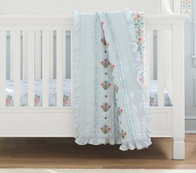 Hill House Home Floral Baby Quilt | Pottery Barn Kids