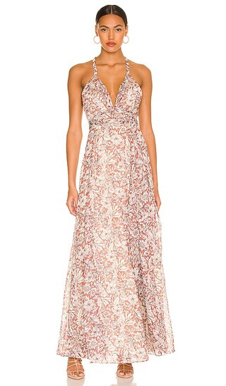 x REVOLVE Bloom Maxi Dress in Brown & Ivory Floral | Revolve Clothing (Global)