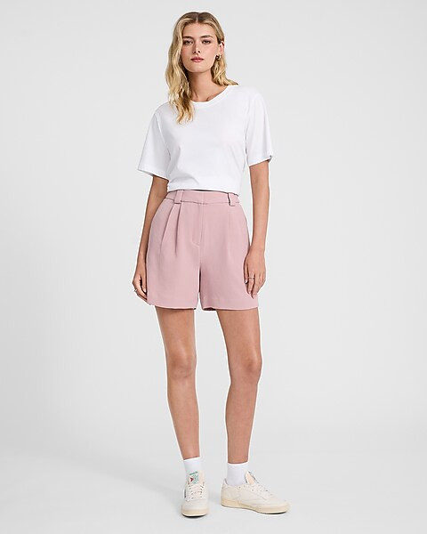 High Waisted Relaxed Shorts | Express