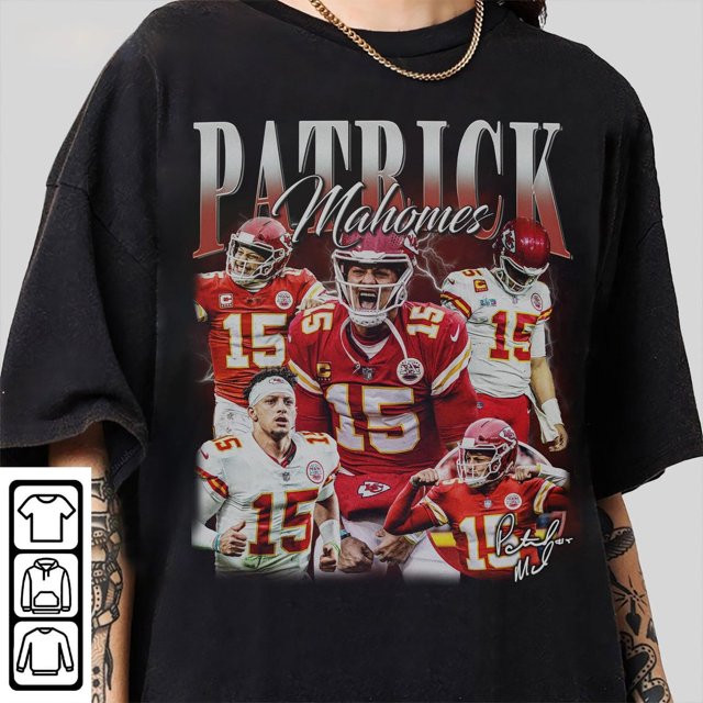 Vintage 90s Graphic Style Patrick Mahomes T-Shirt, Patrick Mahomes Shirt, Football Kansas City Sh... | Walmart (US)