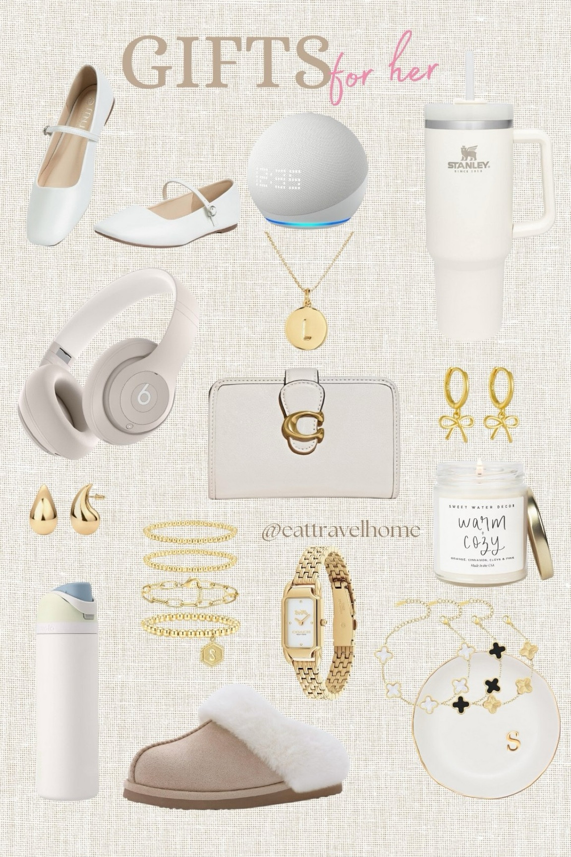 HOLIDAY & CHRISTMAS GIFTS FOR WOMEN. SECRET SANTA PRESENTS 
🎁🎅🎄

owala
Coach
Stanley
Beats headphones
Gold jewelry
Ballet flats
Candles
Alexa echo dot

#LTKHoliday #LTKCyberWeek #LTKGiftGuide