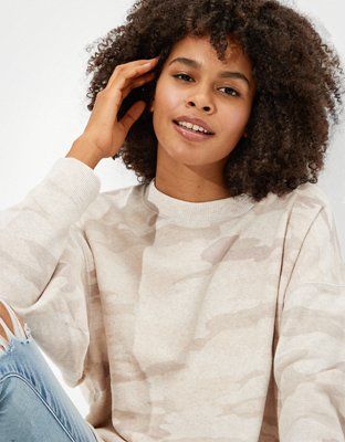 AE Forever Crew Neck Sweatshirt | American Eagle Outfitters (US & CA)