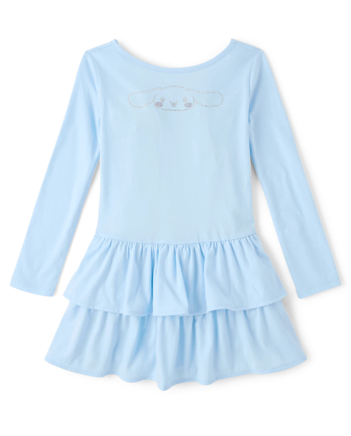 Girls Hello Kitty® Rhinestone Tiered Drop Waist Dress - blue | The Children's Place