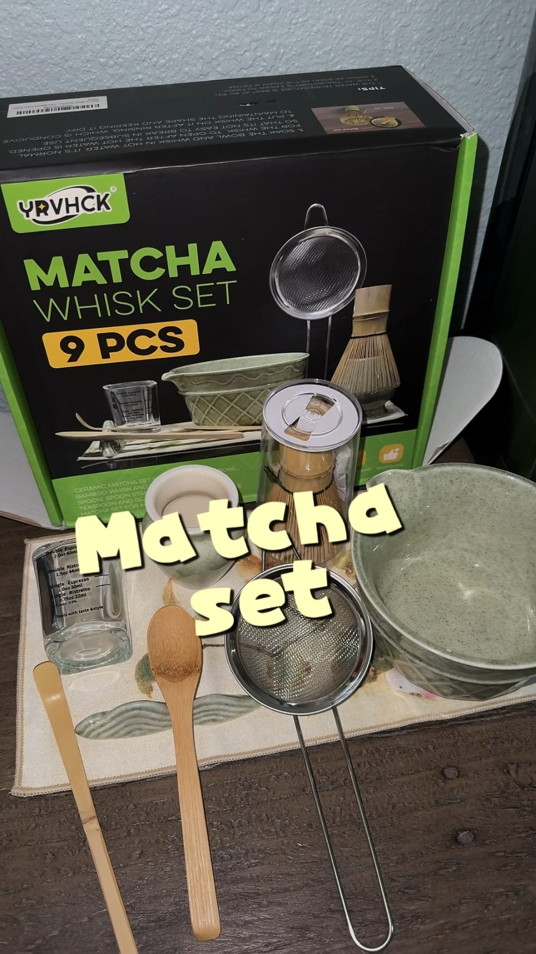 Matcha essentials unlocked ✨
Got this 9-piece matcha whisk set (bowl, whisk, scoop, sifter & more) for only $16.99 🍵 Can’t wait to start making my own matcha at home! 💚

#matchalover #matchaset #matchatea #morningritual #matchalatte #coffeereplacement #matchamoments #matchadrink

#LTKHome #LTKFindsUnder50 #LTKU