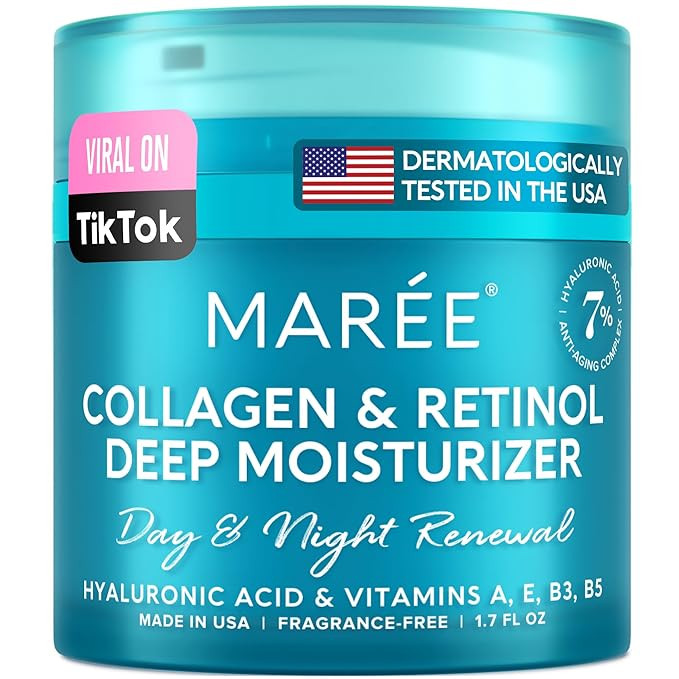MAREE Face Moisturizer Retinol Cream for Face - Anti Aging Face Cream - Moisturizer Face Cream wi... | Amazon (US)