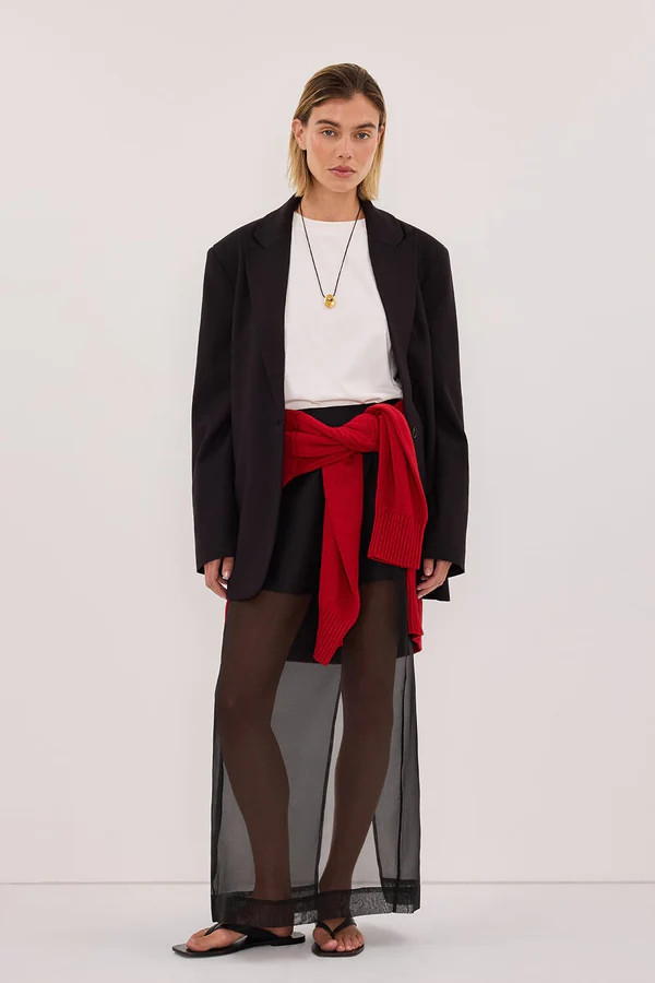 HARLEY 2.0 BLACK OVERSIZED BLAZER | DISSH