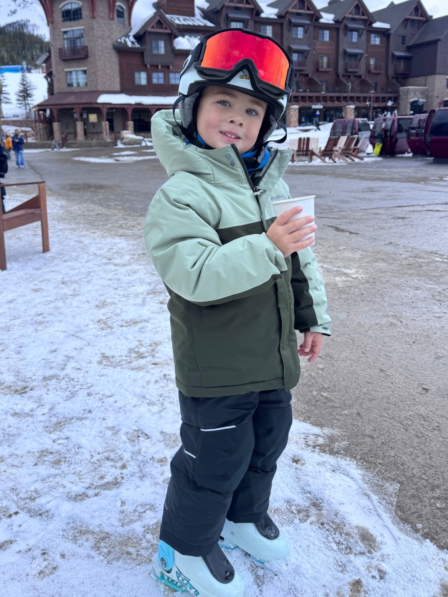 Ski & snowboard season isn’t over yet! Plus, now is the time is get ski gear on sale for next season! 

Oakley Youth Goggles
Columbia jacket and ski pants- part of the Outgrown system that has a hem you let out to get longer wear of the clothes as your child grows! 
SOREL snow boots  

#LTKTravel #LTKSaleAlert #LTKKids