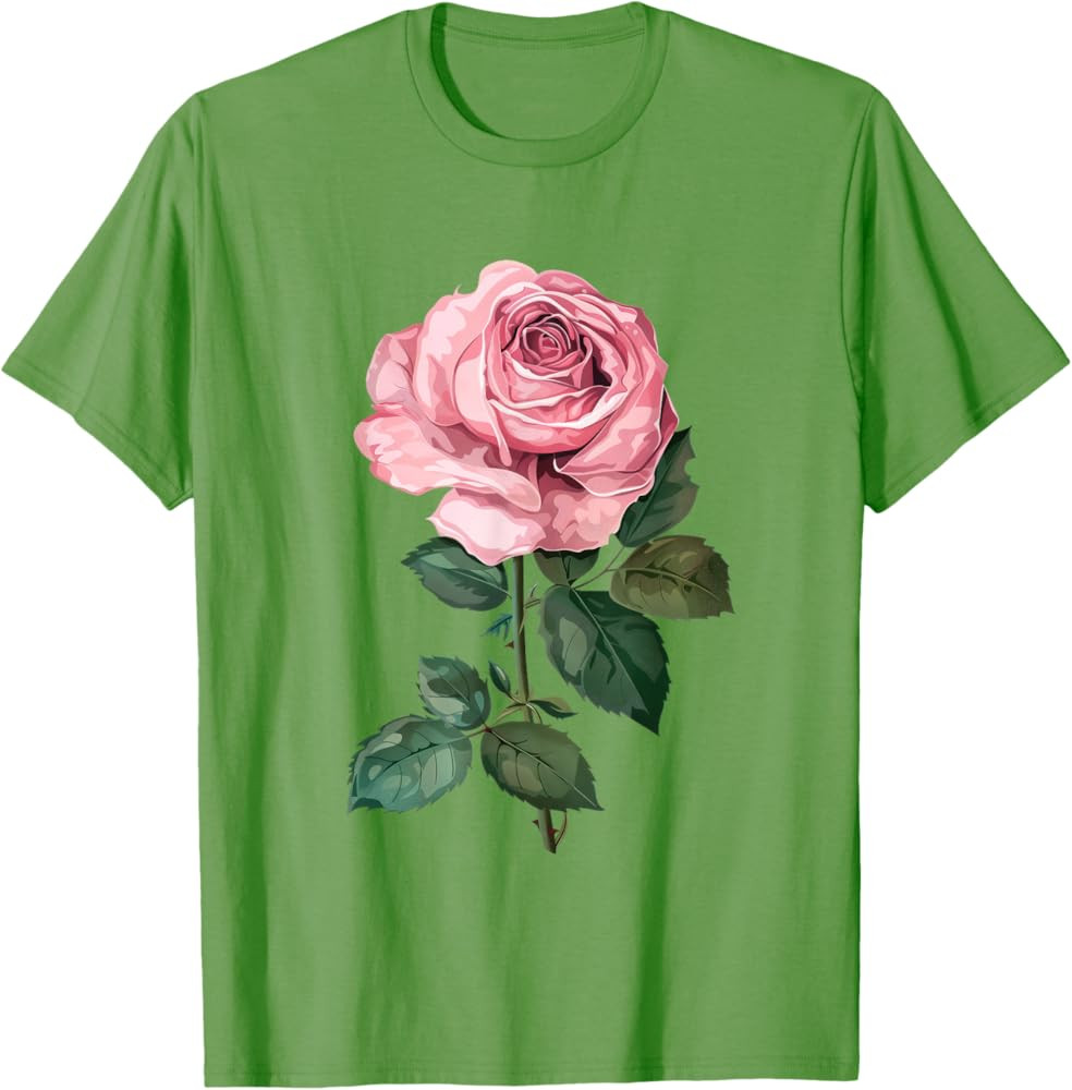 199 Flowers Rose Graphic T-Shirt, Small, Black | Amazon (US)