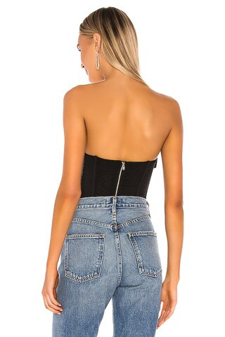 Hailee Bustier Top in Black | Revolve Clothing (Global)