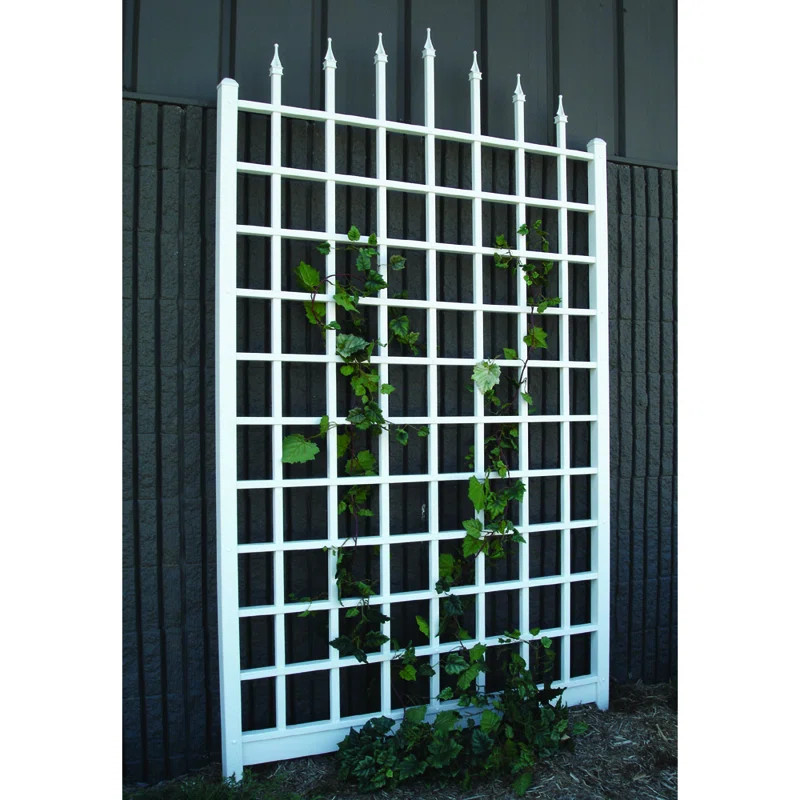 August Grove® Khacheres 95'' H x 57'' W Vinyl Lattice Panel Trellis & Reviews | Wayfair | Wayfair North America