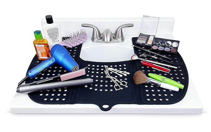 Sink Topper, Bathroom Sink Cover for Counter Space. Makeup Organizer Mat and Must Have Bathroom G... | Amazon (US)