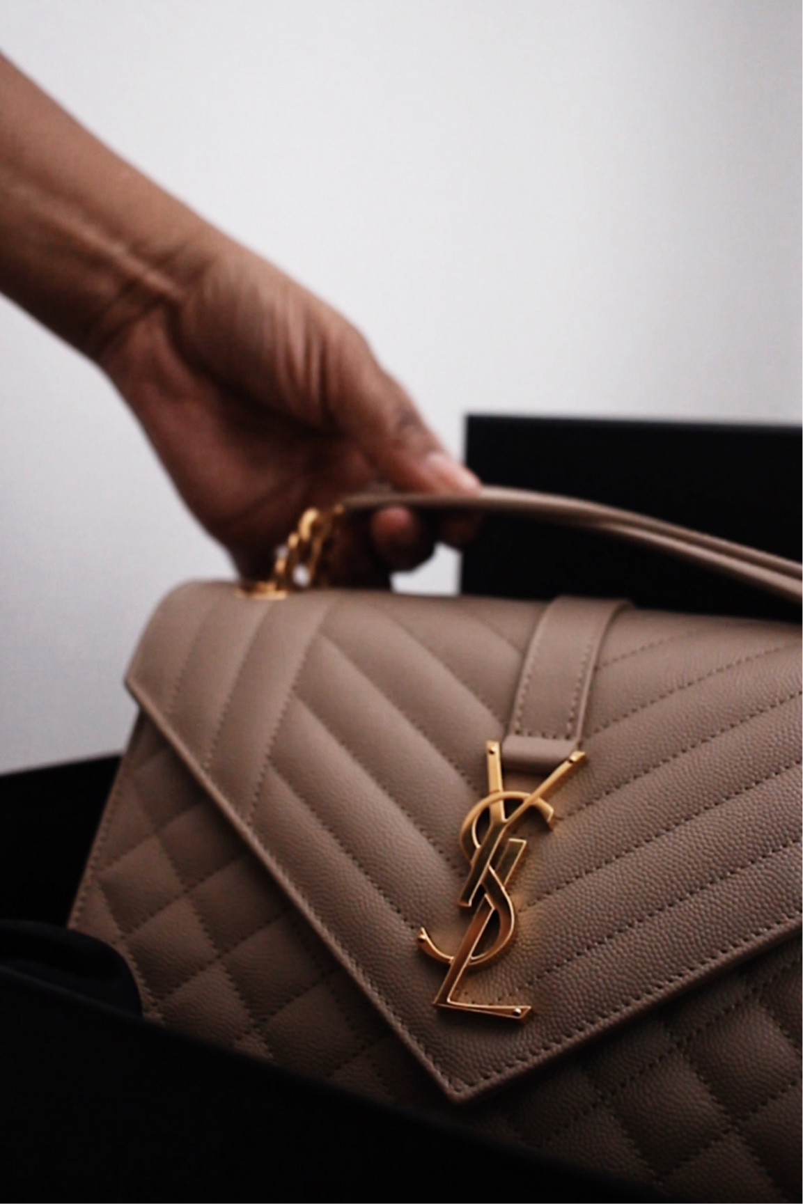 Saint Laurent Unboxing  Envelope Clutch Turned Crossbody 