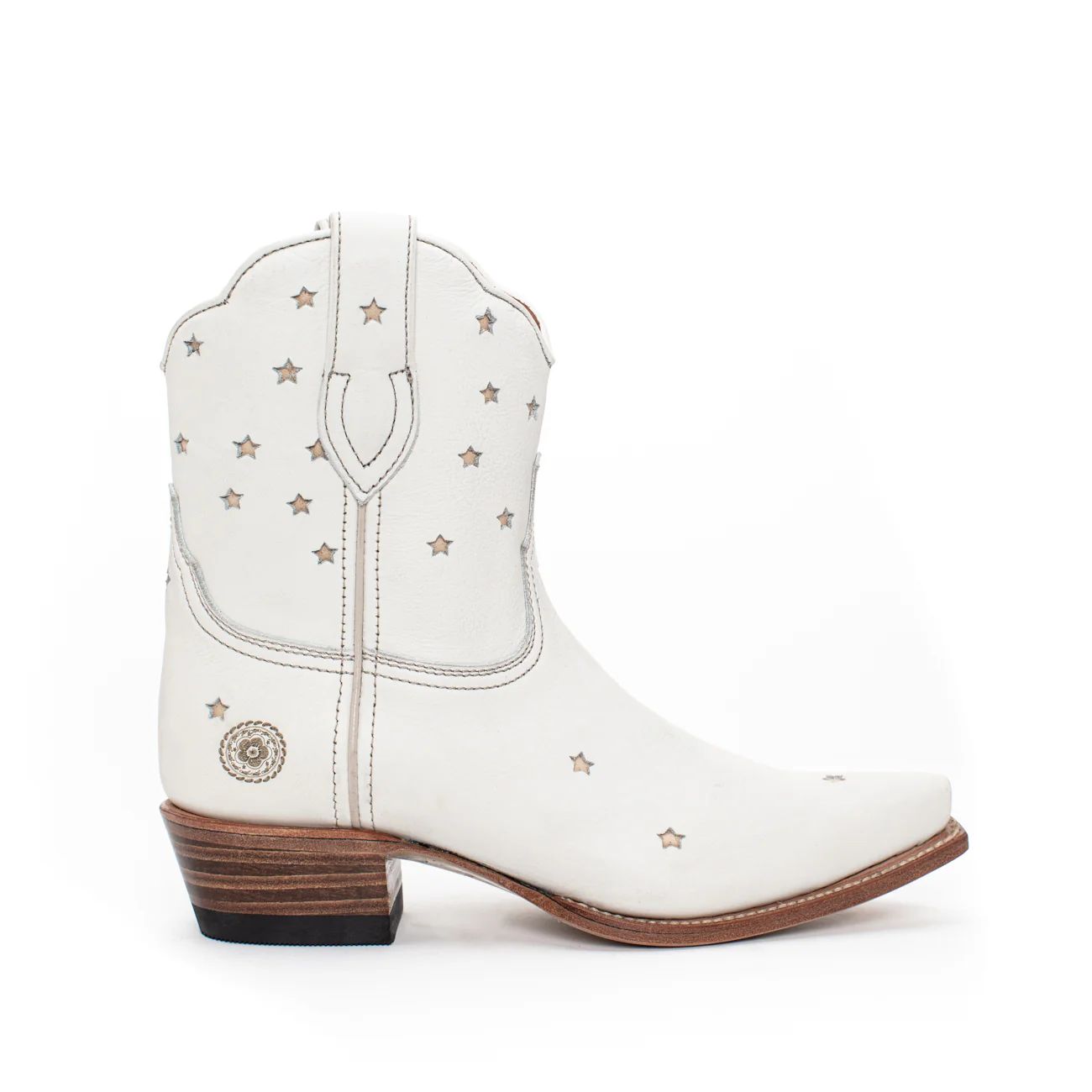 Womens Presidio Short White Leather Boot - Ranch Road Boots™ | Ranch Road Boots