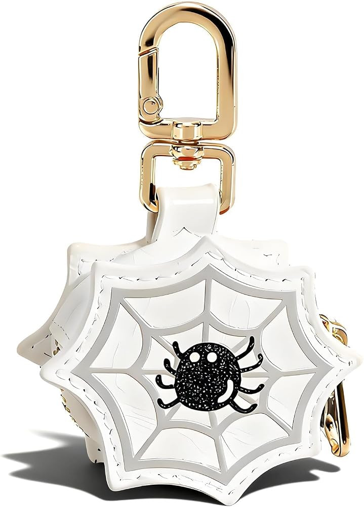 Angyape Mini Coin Purse Keychain Halloween Pumpkin Spider Keychain Wallet Purse Bag Charms Leathe... | Amazon (US)