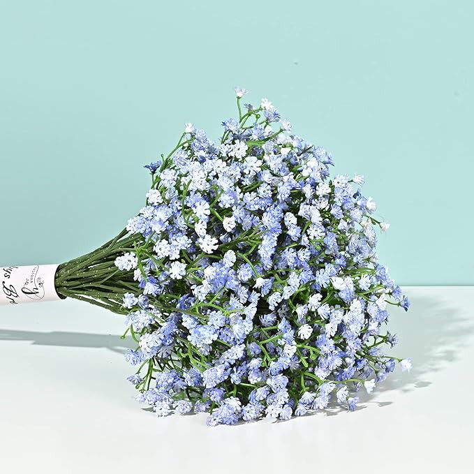 Amazon.com: Yastouay Babys Breath Artificial Flowers, 12Pcs Fake Babys Breath Flowers Artificial ... | Amazon (US)