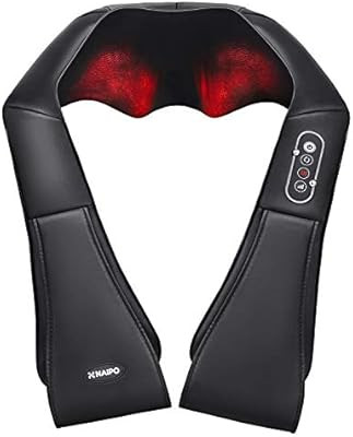 Naipo Shiatsu Back and Neck Massager with Heat Deep Kneading Massage for Neck, Back, Shoulder, Fo... | Amazon (US)
