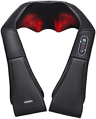 Naipo Shiatsu Back and Neck Massager with Heat Deep Kneading Massage for Neck, Back, Shoulder, Fo... | Amazon (US)