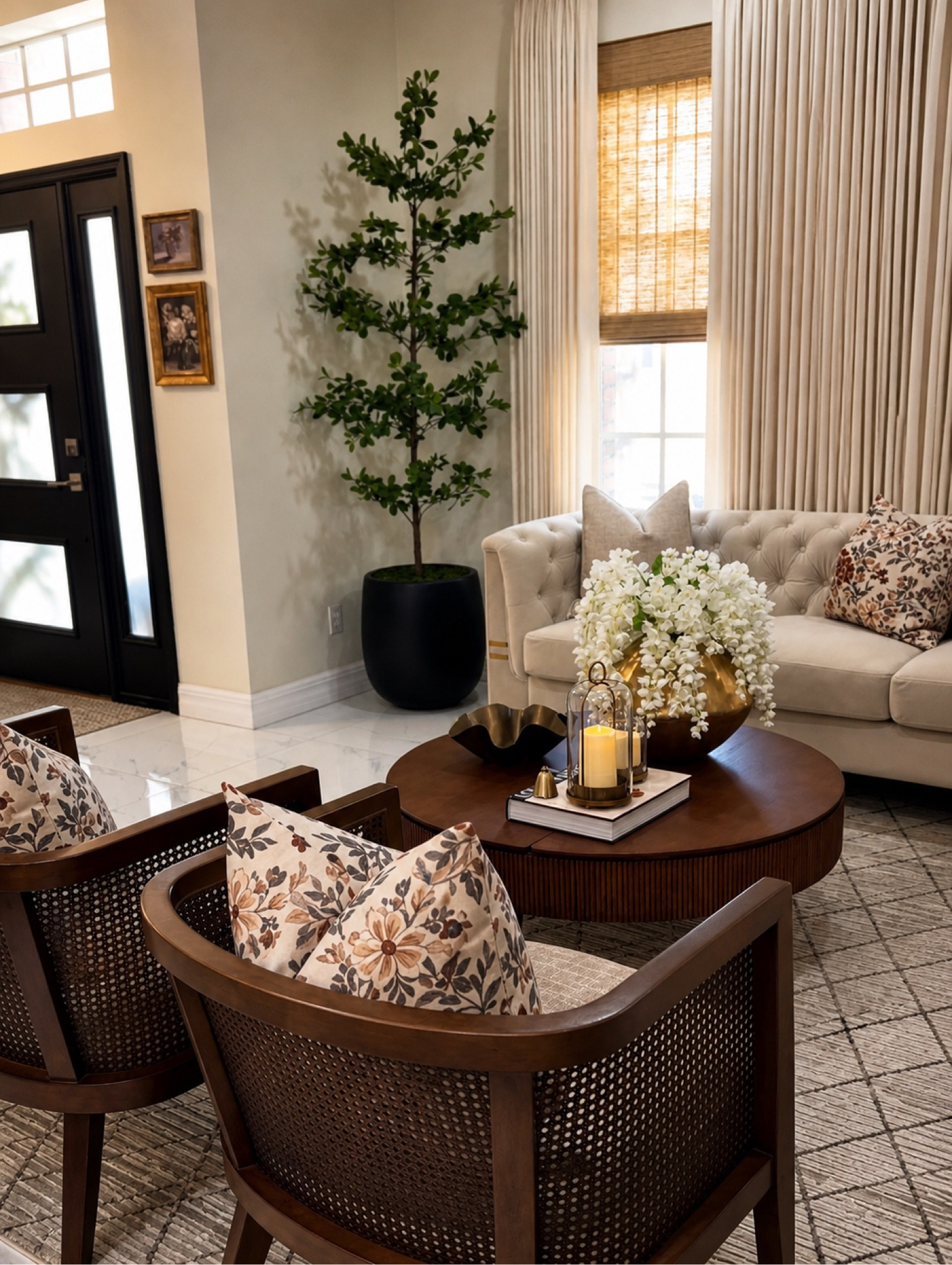 These beautiful accent chairs and coffee table complement my living room. 🤍

#LTKSaleAlert #LTKHome #LTKSeasonal