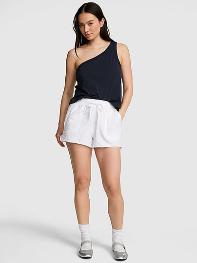 Lightweight Lounge A-Line Shorts, White/ivory, Xxl - Women's Bottoms - PINK | Victoria's Secret (US / CA )