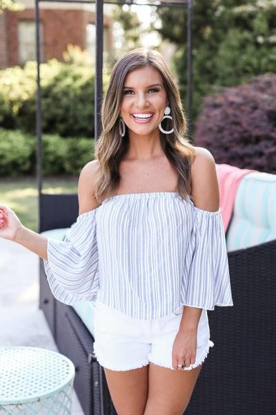 Beachside Blues Top | ivy & leo