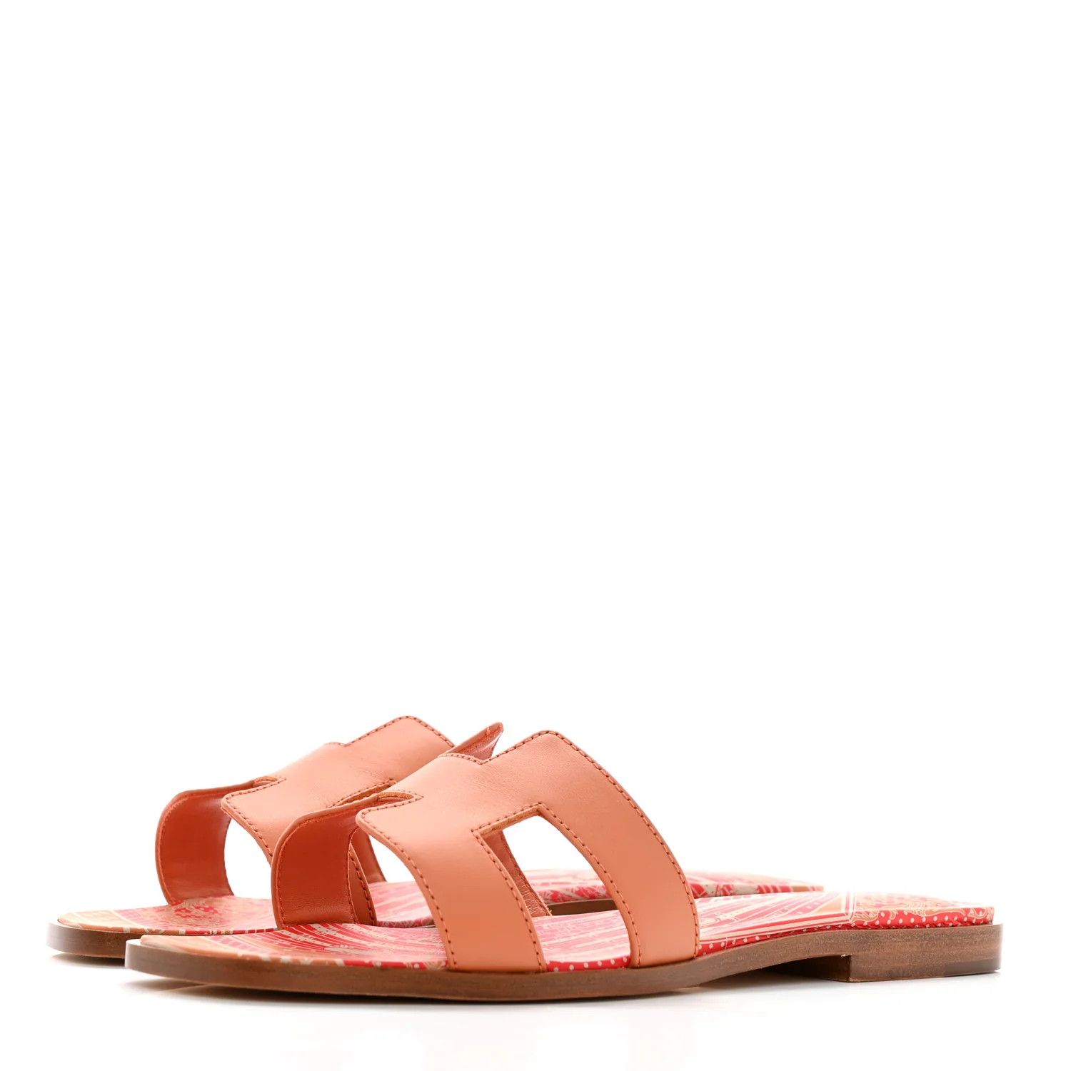 Calfskin Oran Sandals 36 Orange Terracotta | FASHIONPHILE (US)