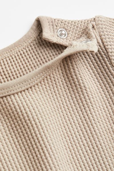 Waffled Cotton Jersey Set | H&M (US)