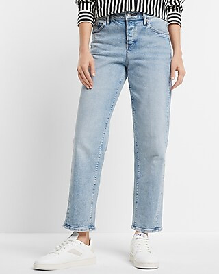 Mid Rise Light Wash Boyfriend Jeans | Express