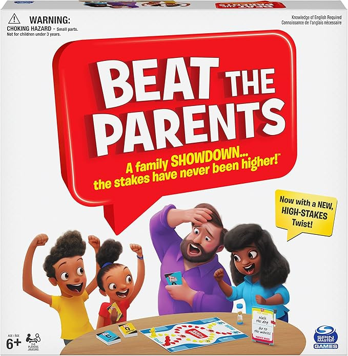 Spin Master Beat The Parents Classic Family Trivia Game, Kids vs Parents for Ages 6 and up, (6061... | Amazon (US)
