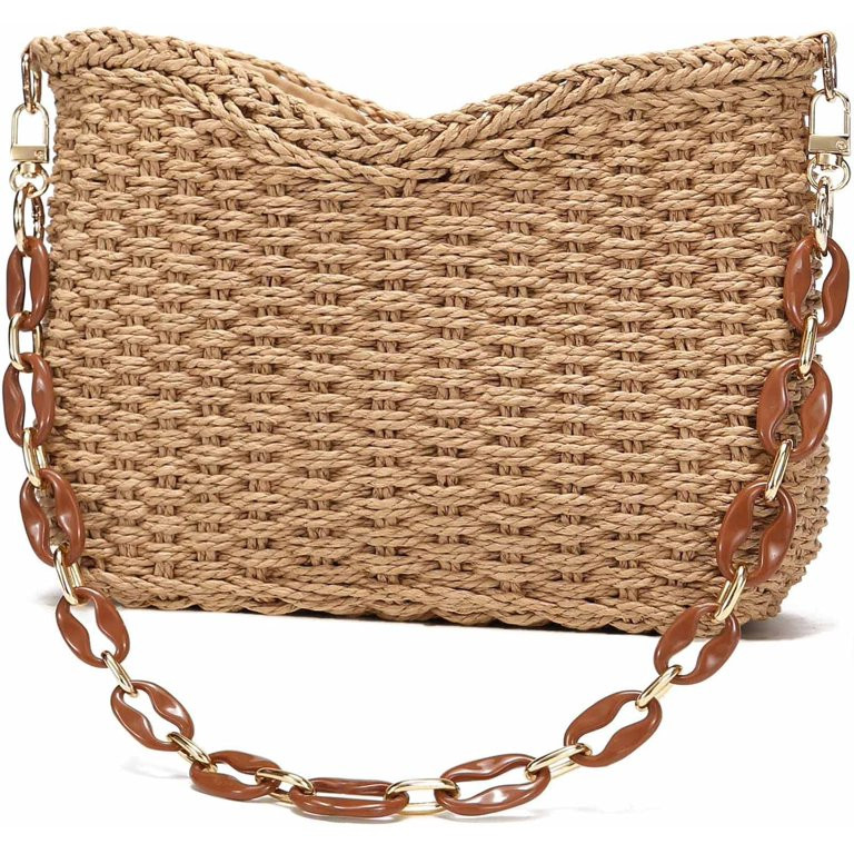 Municipal Straw Purse for Women Woven Beach Bag for Summer | Walmart (US)